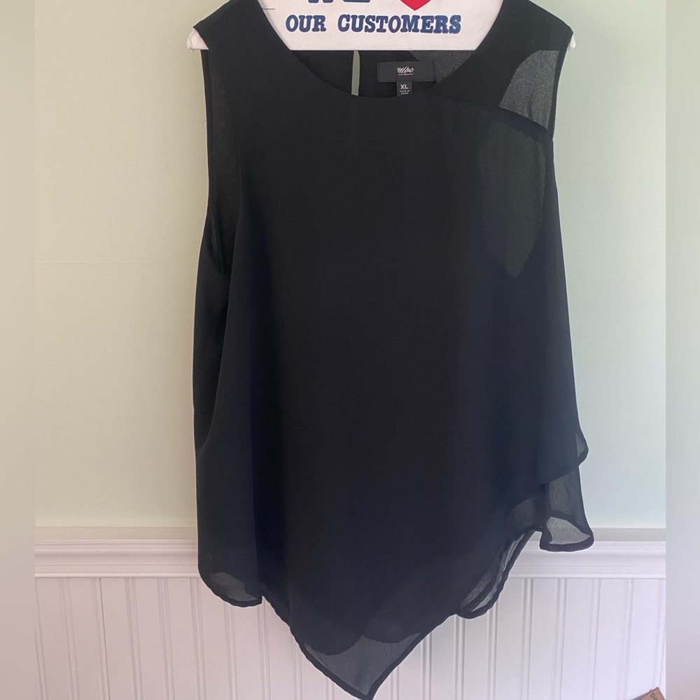Sheer Black Tanktop